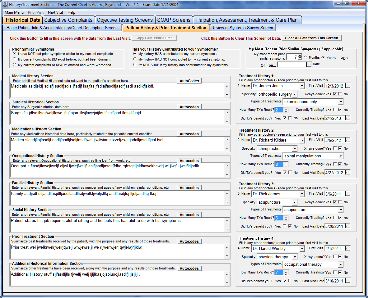 screenshot of Report Master
